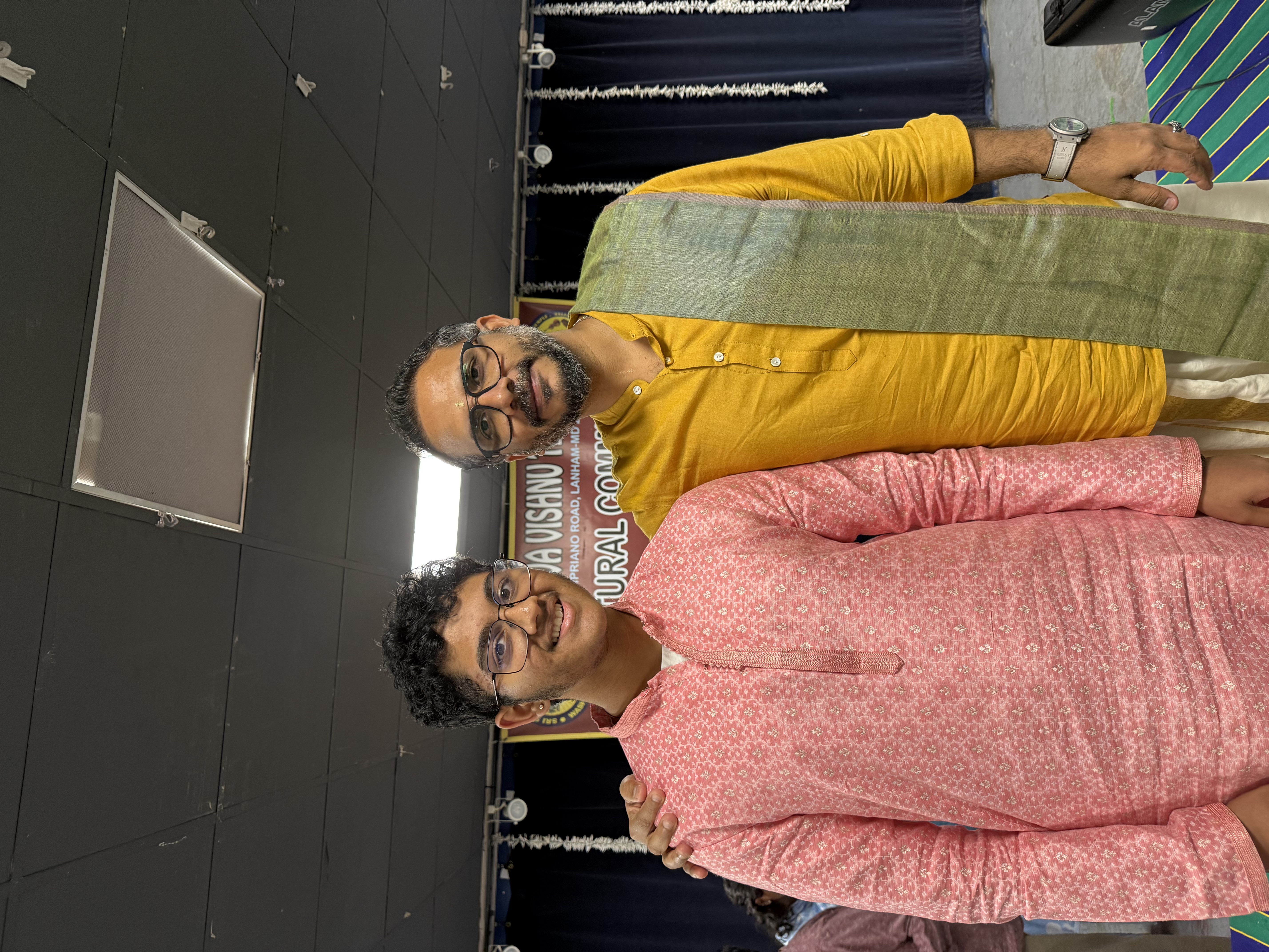 with K.S. Vishnudev